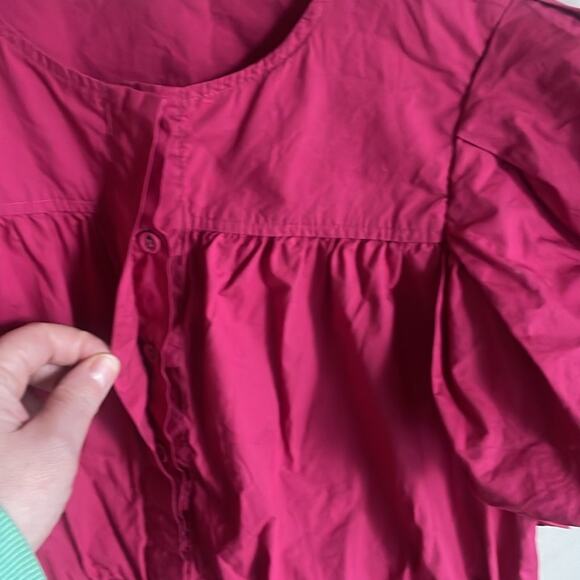 Ulla Johnson Mila Peplum Cotton Top in Rosebud - Picture 7 of 16